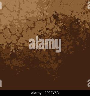 Risse in braunem Boden Stock Vektor