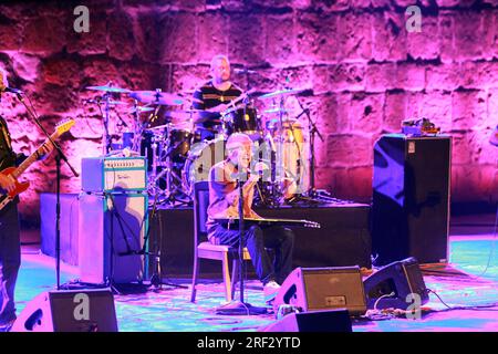 30. Juli 2023, Karthago, Tunis, Tunesien: Konzert des amerikanischen Stars Ben Harper, Sänger und Songwriter, im Rahmen der 57. Ausgabe des Carthage International Festival. (Kreditbild: © Chohei Mahjoub/ZUMA Press Wire) NUR REDAKTIONELLE VERWENDUNG! Nicht für den kommerziellen GEBRAUCH! Stockfoto