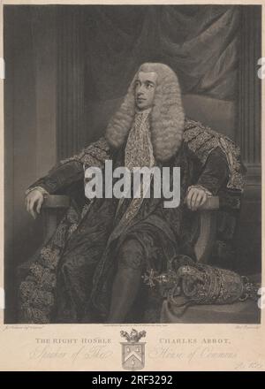 Der ehrenwerte Charles Abbot 1804 von Charles Picart Stockfoto