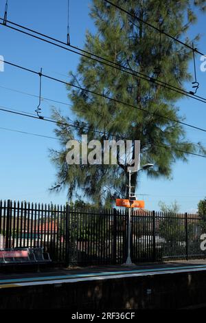 Bahnhof Canley Vale Stockfoto