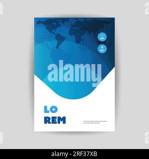 Coverdesign in modernem Stil für Ihr Unternehmen – gilt für Berichte, Präsentationen, Plakate, Flyer, Poster – Creative Vector Template Stock Vektor