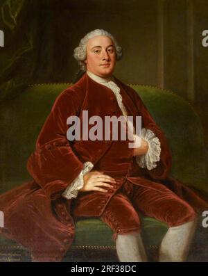Charles Wyndham, 2. Earl of Egremont (1710-1763) 1760 von William Hoare Stockfoto