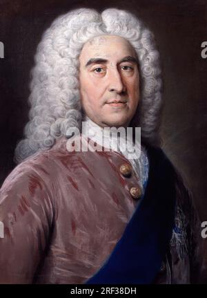 Thomas Pelham-Holles, 1. Herzog von Newcastle-unter-Lyne, ca. 1752 von William Hoare Stockfoto