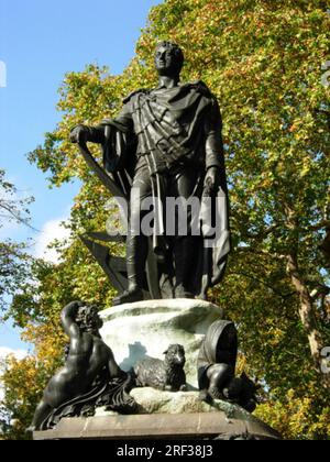 Statue von Francis Russell, 5. Herzog von Bedford, 19. November 2007, von Richard Westmacott Stockfoto