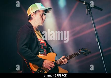 Thirsk, Großbritannien. 30. Juli 2023. Das Delgados Headline Deer Shed Festival 2023. Kredit: Thomas Jackson/Alamy Live News Stockfoto