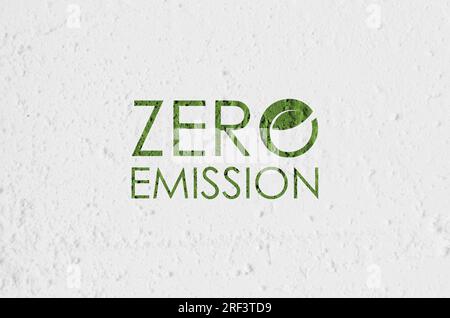 Reduzierung der Emissionen von CO2, um den Klimawandel zu stoppen. Hintergrund für grüne Energie Stockfoto
