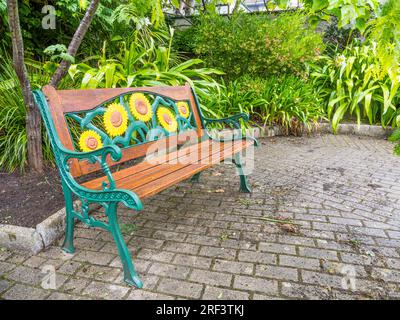 The Memorial Garden, Penlee House Gallery & Museum, Penzance, Cornwall, England, Großbritannien, GB. Stockfoto