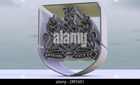 Illustration eines Abzeichens der englischen Fußballliga. Stockfoto