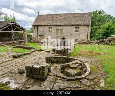 Padley Chapel an der Stelle der Überreste der Padley Hall in der Nähe von Grindleford im Derbyshire Peak District UK Stockfoto