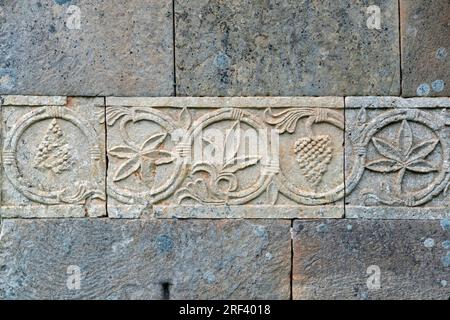 Visigotische Kirche Santa María de Lara oder Eremitage Santa Maria de Lara, vor dem Dorf Quintanilla de las Viñas, Spanien. Die Kirche gehört dazu Stockfoto