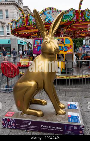 Hares of Hampshire Art Trail Southampton England 2022, The Murray Parish Trust and Wild in Art, McGregor Hare von Paint Barn Ltd Stockfoto