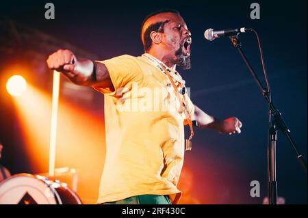 Thirsk, Großbritannien. 30. Juli 2023. BCUC-Konzert beim Deer Shed Festival 2023. Kredit: Thomas Jackson/Alamy Live News Stockfoto