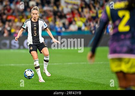 Sydney, NSW, Australien, Kathrin Hendrich (#3 Deutschland) FIFA Frauenweltmeisterschaft 2023 Gruppe H Spiel Deutschland gegen Kolumbien im Sydney Football Stadium (Allianz Stadium), 30. Juli 2023, Sydney, Australien. (Keith McInnes/SPP) Kredit: SPP Sport Press Photo. Alamy Live News Stockfoto