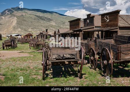 Old Trail Town, Cody, Wyoming, Vereinigte Staaten von Amerika Stockfoto