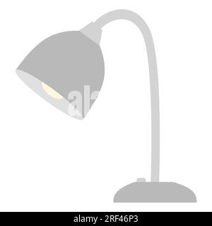 Tisch- oder Schreibtischleuchte, Innendesign-Element für Wohnzimmer oder Schrank, Flachvektordarstellung Stock Vektor