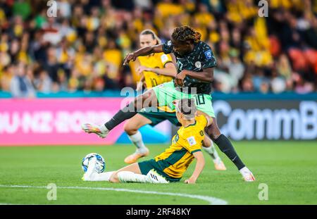 BRISBANE, AUSTRALIEN - JULI 27: Australien spielt Nigeria bei der FIFA Frauen-Weltmeisterschaft A. Stockfoto