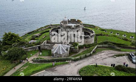 St. Mawes Castle in Truro, Cornwall. Foto: Montag, 31. Juli 2023. Stockfoto