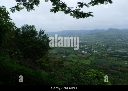 27. Juli 2023, Shivneri Fort ist eine militärische Festung aus dem 17. Jahrhundert, es ist der Geburtsort von Chhatrapati Shivaji Maharaj, Stockfoto