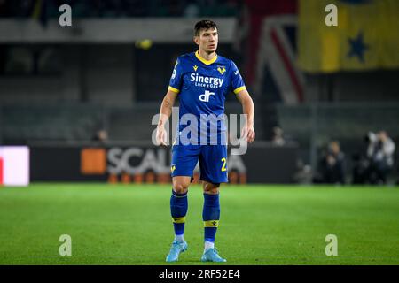 Marcantonio Bentegodi Stadium, Mailand, Italien, 16. Oktober 2022, Veronas Porträt Giangiacomo Magnani während des Hellas Verona FC vs AC Milan (Porträts Stockfoto