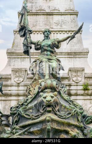 Prinz Heinrich der Navigator Monument (1884) von Tomas Costa in Porto, Portugal Stockfoto