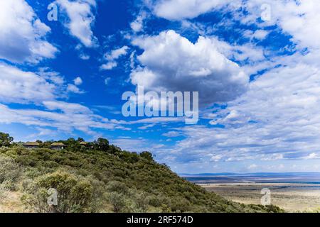 Kenianische Landschaften In Angama Mara Maasai Mara National Game Reserve Park Great Rift Valley Narok County Kenia Ostafrika Reist Afrika Dokumentarfilm Ex Stockfoto