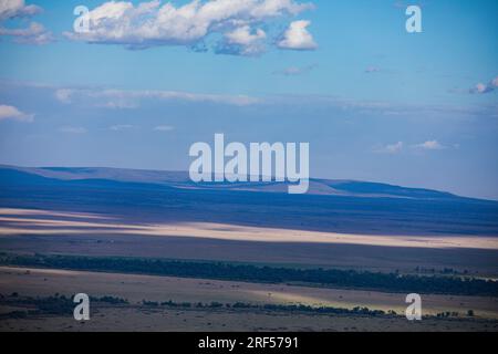 Kenianische Landschaften In Angama Mara Maasai Mara National Game Reserve Park Great Rift Valley Narok County Kenia Ostafrika Reist Afrika Dokumentarfilm Ex Stockfoto