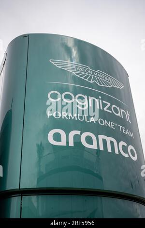 Silverstone, Großbritannien - Freitag, 7. Juli 2023 - FORMEL 1 ARAMCO BRITISH GRAND PRIX 2023 - ASTON MARTIN F1 TEAM Stockfoto