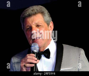 Palm Springs, Kalifornien, USA. 21. Februar 2020. Frankie Avalon besucht die jährliche Fundraising-Gala für das Palm Springs Air Museum. (Kreditbild: © Ian L. SITREN/ZUMA Press Wire) NUR REDAKTIONELLE VERWENDUNG! Nicht für den kommerziellen GEBRAUCH! Stockfoto