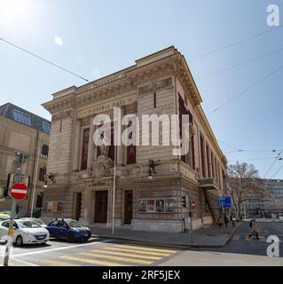 Genf, Schweiz - 25. März 2022: Die Victoria Hall ist ein Konzertsaal in Genf, Heimat des Orchestre de la Suisse Romande. Stockfoto