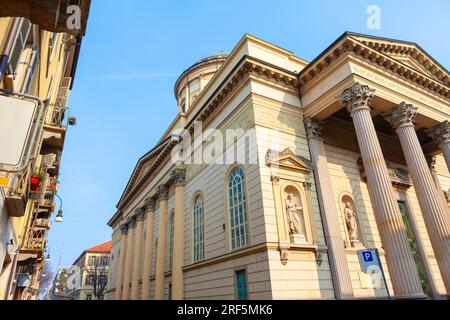 Chiesa Parrocchiale della Gran Madre di Dio, Kathedrale in Turin. Architektur von Turin. Stockfoto