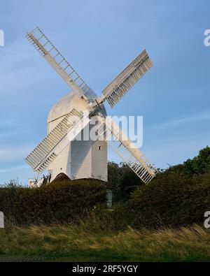 Sussex Windmühle bei Sonnenuntergang Stockfoto