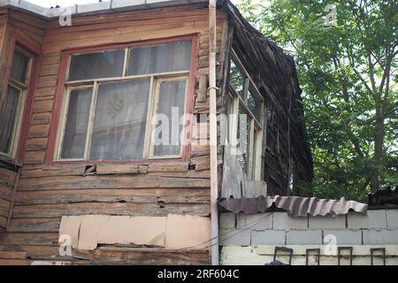 Altes verlassenes Haus in der türkei. Stockfoto