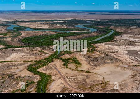 Gulf Saltpan / Albert RV., Burketown, Golf von Carpentaria, Qld Stockfoto