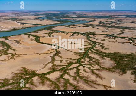 Gulf Saltpan / Albert RV., Burketown, Golf von Carpentaria, Qld Stockfoto