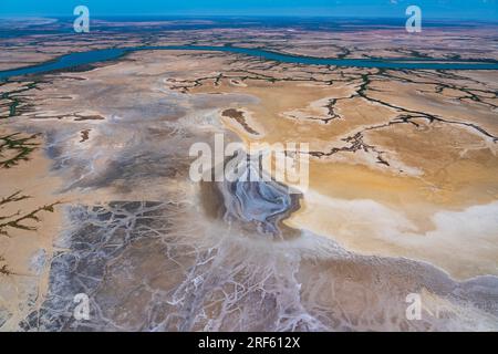 Gulf Saltpan / Albert RV., Burketown, Golf von Carpentaria, Qld Stockfoto