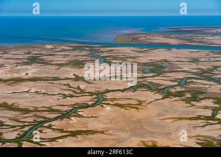 Gulf Saltpan / Albert RV., Burketown, Golf von Carpentaria, Qld Stockfoto