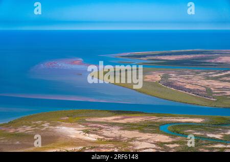 Gulf Saltpan / Albert RV., Burketown, Golf von Carpentaria, Qld Stockfoto