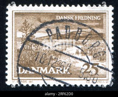 RUSSLAND KALININGRAD, 4. JANUAR 2014: Stempel gedruckt von Dänemark, zeigt Natur, ca. 1964 Stockfoto