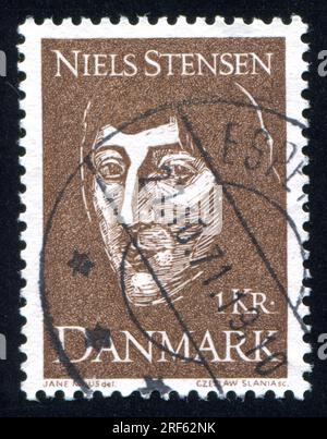 DÄNEMARK - CIRCA 1969: Stempel gedruckt von Dänemark, zeigt Stensen, circa 1969 Stockfoto