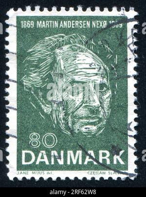 DÄNEMARK - CIRCA 1969: Stempel gedruckt von Dänemark, zeigt Nexo, circa 1969 Stockfoto