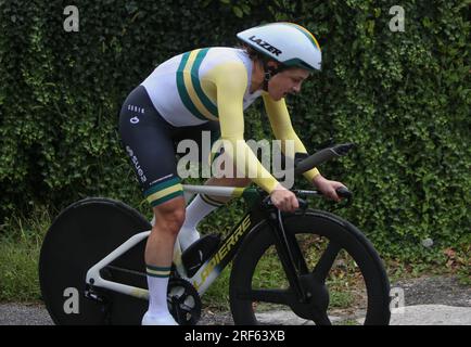 Pau, Frankreich. 30. Juli 2023. BROWN Grace of FDJ - SUEZ während der Tour de France Femmes avec Zwift, Stage 8, Time Trial, Pau - Pau (22, 6 km) am 30. Juli 2023 in Frankreich. Foto: Laurent Lairys/ABACAPRESS.COM Kredit: Abaca Press/Alamy Live News Stockfoto