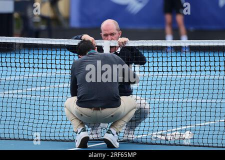 Prag, Prag, Tschechische Republik. 31. Juli 2023. EINDRÜCKE in Aktion während DER LIVESPORT PRAGER ERÖFFNUNG - Frauen Tennis - WTA250 (Kreditbild: © Mathias Schulz/ZUMA Press Wire) NUR REDAKTIONELLE VERWENDUNG! Nicht für den kommerziellen GEBRAUCH! Stockfoto