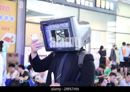 Shanghai, China. 01. Aug. 2023. Display Cosplayer auf der ChinaJoy2023, Shanghai, China, 30. Juli 2023. (Foto: Costfoto/NurPhoto) Guthaben: NurPhoto SRL/Alamy Live News Stockfoto