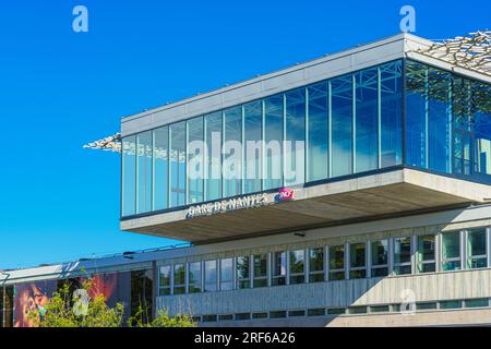 Nantes, Frankreich. 10. Juni 2023. Außenansicht des Bahnhofs von Nantes Stockfoto