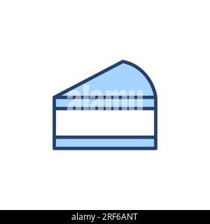 Vektor des Kuchensymbols. Kuchenschild und -Symbol. Geburtstagskuchen-Symbol Stock Vektor
