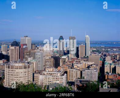 Kanada, Quebec, Montreal, Blick auf die Stadt vom Mont Royal Stockfoto