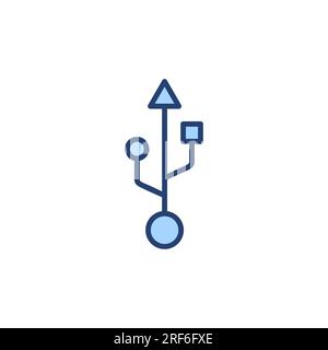 USB-Symbolvektor. Flash-Laufwerk-Zeichen und -Symbol. Flash-Laufwerk-Zeichen. Stock Vektor