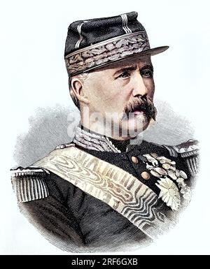 Marie Edme Patrice Maurice, Graf von Mac-Mahon, seit 1859 Herzog von Magenta, geboren am 13. 1808.-17. Juni. Oktober 1893 , war ein französischer Militär und Staatsmann, Marschall von Frankreich und zweiter Präsident der Dritten Republik, digitale Verbesserung Reproduktion eines Originaldrucks aus dem 19. Jahrhundert / Marie Edme Patrice Maurice, Graf von Mac-Mahon, war seit 1859 Herzog von Magenta, geboren am 13. Juni 1808 - 17. Oktober 1893, französischer Militär- und Staatsmann, Marschall von Frankreich und zweiter Präsident der Dritten Republik, digitale verbesserte Reproduktion eines Originaldrucks aus den 19t Jahren Stockfoto