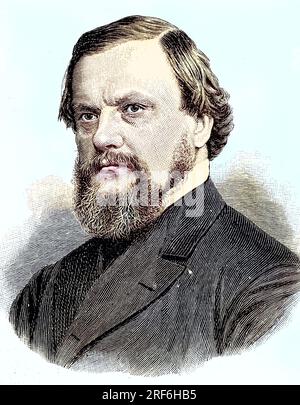 Paul Ludwig Adalbert Falk, 10. 1827. - 7. August. Juli 1900, war preußischer Kultusminister, Deutschland, digitale verbesserte Reproduktion eines Originaldrucks aus dem 19. Jahrhundert / Paul Ludwig Adalbert Falk, 10. August 1827 - 7. Juli 1900 war preußischer Kulturminister, Deutschland, digitale verbesserte Reproduktion eines Originaldrucks aus dem 19. Jahrhundert Stockfoto