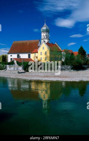 Kirche St. George, Bodensee, Festung, Bayern, Deutschland Stockfoto